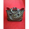 Sac Louis Vuitton Hampstead en toile damier ébène