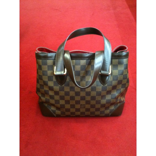 Sac Louis Vuitton Hampstead en toile damier ébène