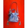 Sac Lancel Premier Flirt en cuir bleu