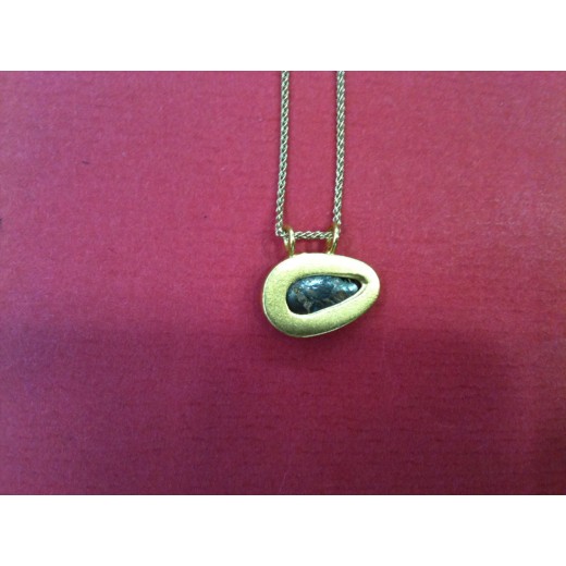 Collier Arthus Bertrand en vermeil avec opale doublet