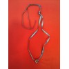 Pendentif Baccarat Coeur en cristal gris bleu et or