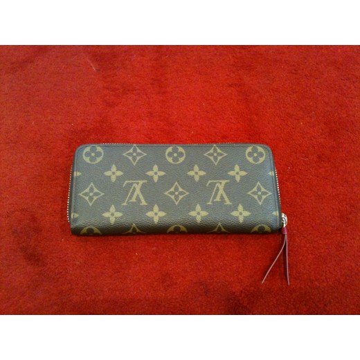 Portefeuille Louis Vuitton Clémence en toile monogram