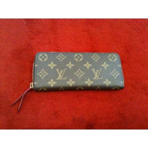 Portefeuille Louis Vuitton Clémence en toile monogram