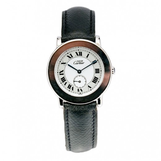 Cartier Tank Ronde en Acier Quartz