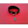 Bracelet Lancel en cuir noir