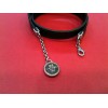 Bracelet Lancel en cuir noir