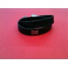 Bracelet Lancel en cuir noir