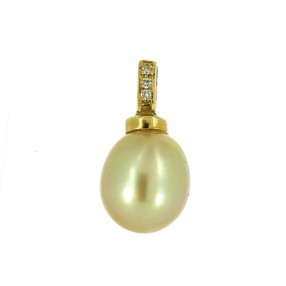 pendentif perle Gold