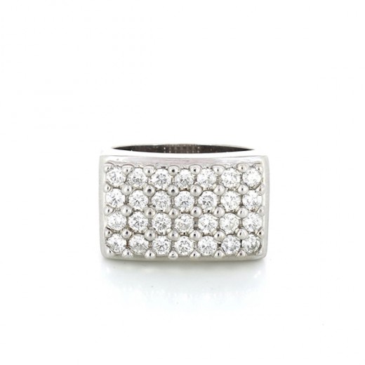 Bague Diamants en or blanc 18 k