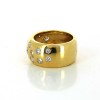 Bague en or jaune et diamants