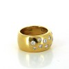 Bague en or jaune et diamants