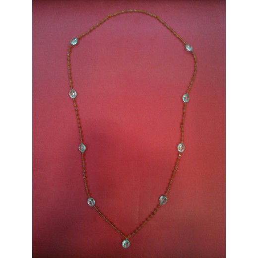 Collier en cornaline et quartz vert