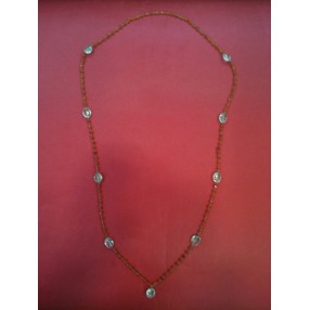 Collier en cornaline et quartz vert