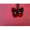 Pendentif Baccarat Papillon en cristal rouge