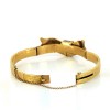 Bracelet en or jaune avec noeud en email