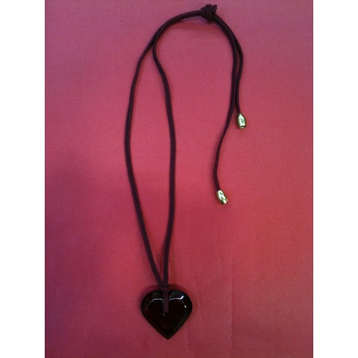 Pendentif Baccarat Coeur en cristal rouge