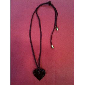 Pendentif Baccarat Coeur en cristal rouge