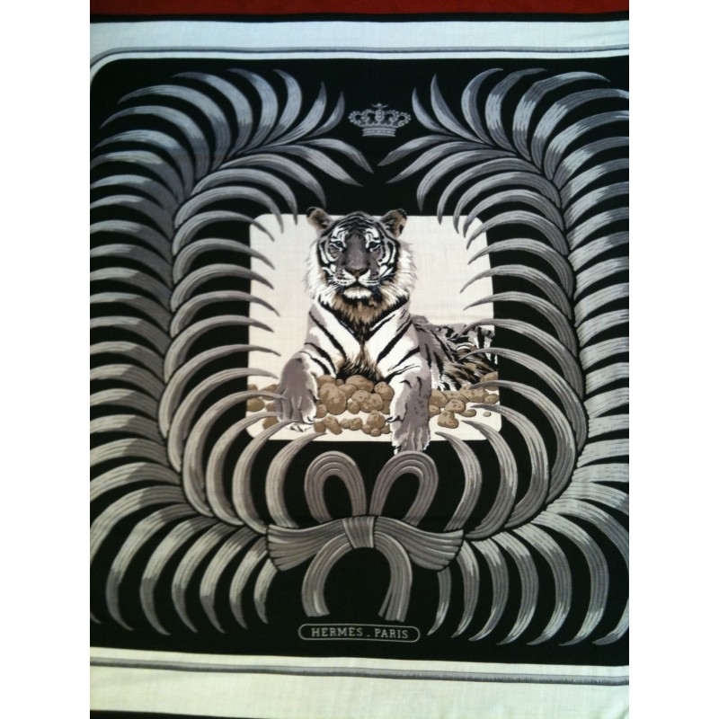 Châle à Franges En Faux Cachemire – Imprimé Dragon Et Tigre – Dimensions 196 X 68 Cm – écharpe D'hiver Chaude Pour Femme