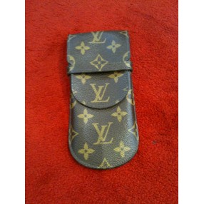 Etui à lunettes Louis Vuitton à rabat en toile monogram