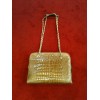 Sac Chanel Camena GM en cuir de croco cognac