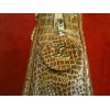 Sac Chanel Camena GM en cuir de croco cognac