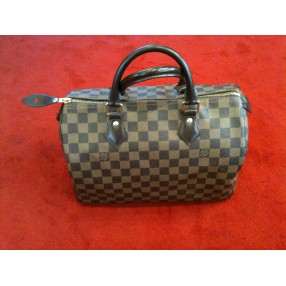 Sac Louis Vuitton Speedy 30 en toile damier ébène