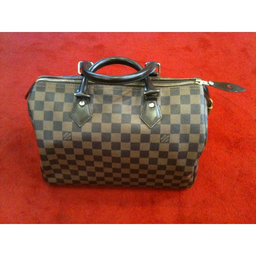 Sac Louis Vuitton Speedy 30 en toile damier ébène