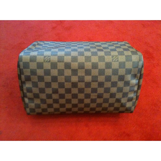 Sac Louis Vuitton Speedy 30 en toile damier ébène