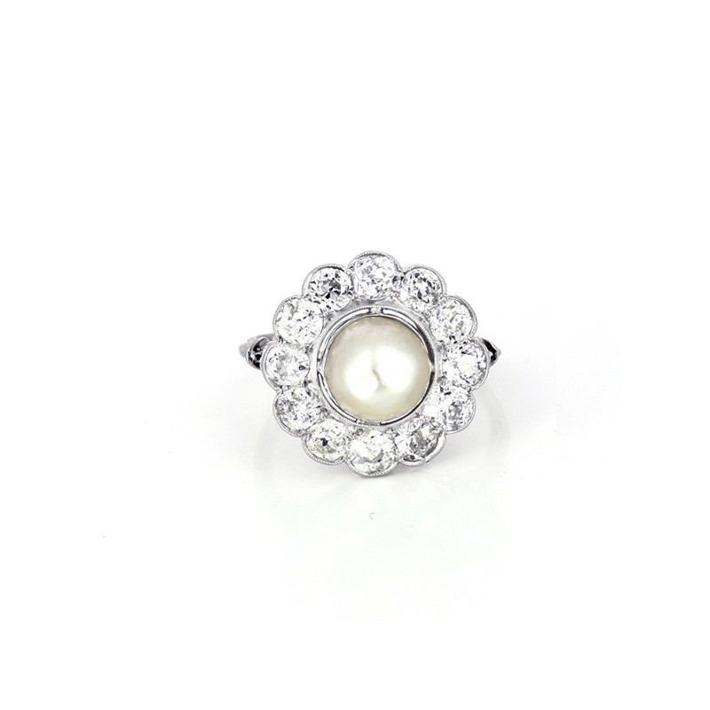 Bague diamant Perle