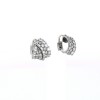 Boucles d'oreilles en or blanc 18 k et diamants