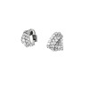 Boucles d'oreilles en or blanc 18 k et diamants