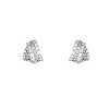 Boucles d'oreilles en or blanc 18 k et diamants