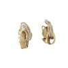 Boucles d'oreilles en or jaune 18 k et diamants