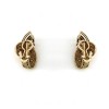 Boucles d'oreilles en or jaune 18 k et diamants