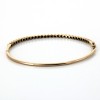 Bracelet moderne en or jaune 18 k et diamants