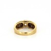 Bague en or jaune 18k et diamants