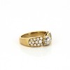 Bague en or jaune 18k et diamants