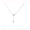 Collier signé Faith croix religieuse en or blanc 18 k