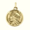 Médaille religieuse en or 18 k