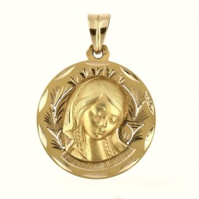 Médaille religieuse en or jaune 18 k