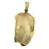 Pendentif religieux Christ en or jaune 18 k et diamants