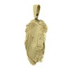 Pendentif religieux Christ en or jaune 18 k et diamants