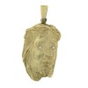 Pendentif religieux Christ en or jaune 18 k et diamants