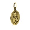 Médaille religieuse Sainte Therese en or jaune 18 k