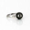 Bague Mauboussin perle de tahiti et diamant en or blanc 18 k