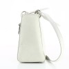 Sac Christian Dior Lady Dior en cuir gris perle