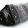 Sac Lancel en cuir de croco noir