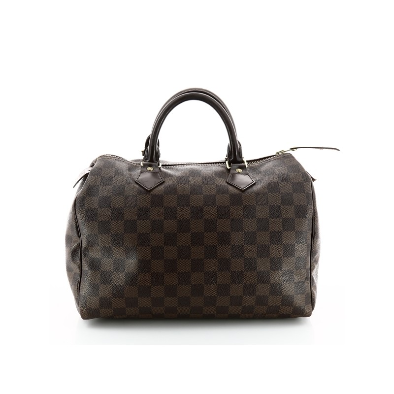 Sac Louis Vuitton Speedy 30 en toile damier ébène