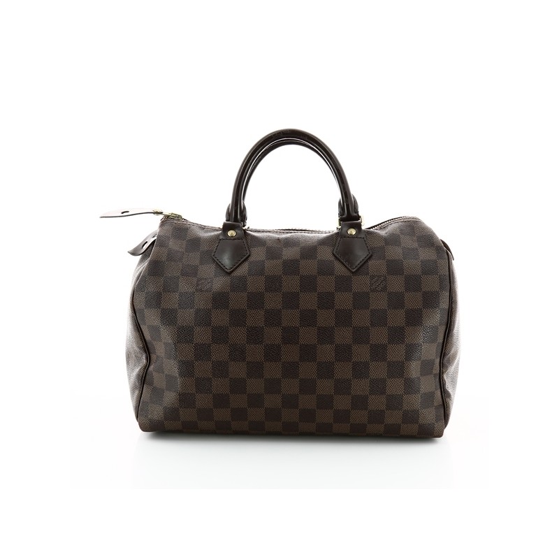 Sac Louis Vuitton Speedy 30 en toile damier ébène