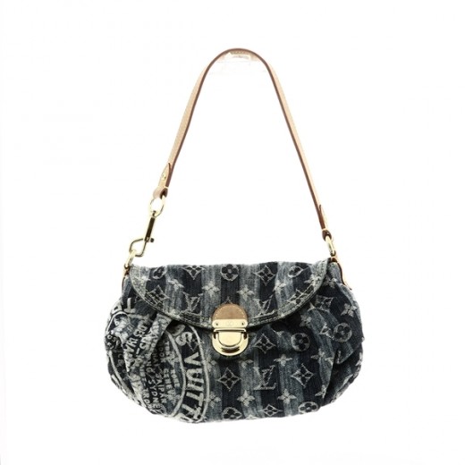 Sac Louis Vuitton mini Pleaty en tissu denim monogram